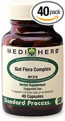 Gut Flora Complex 40 Caps By Standard Process/Mediherb