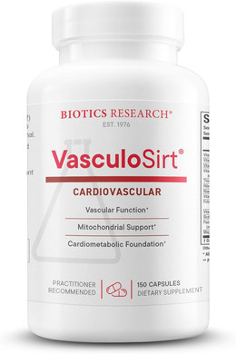 Biotics Research Vasculosirt® Formulated With The Assistance Of Mark Houston, Md, Cardiovascular And Healthy Support For Healthy Blood Flow Support, Coq10, Resveratrol, Ala, Ginkgo- 150 Capsules