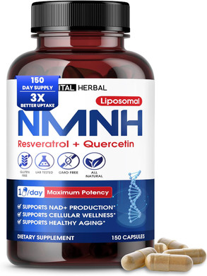 Nmnh With Resveratrol Supplement  150 Capsules  Supports Nad+ Production, Cellular Energy & Healthy Aging  Made In The Usa