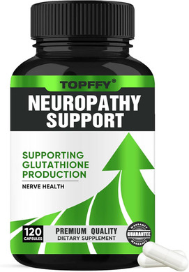 Neuropathy Nerve Relief Support,Nerve Savior For Neuropathy, With 600Mg Alpha Lipoic Acid -Benfotiamine, Maximum Strength Natural Nerve Vitamins -120 Capsules