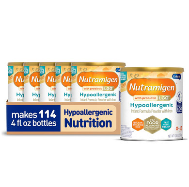 Enfamil Nutramigen Hypoallergenic Baby Formula With Iron, Lactose Free, Colic Relief From Cow'S Milk Allergy Starts In 24 Hours, Brain Building Dha, Probiotic Lgg For Immune Support, 12.6 Oz Can