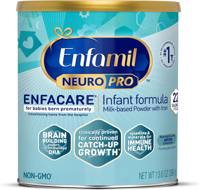 Enfamil Neuropro Enfacare High Cal Premature Baby Formula Milk-Based With Iron, Brain-Building Dha, Vitamins & Minerals For Immune Health, Powder Can, 13.6 Oz (6 Count)