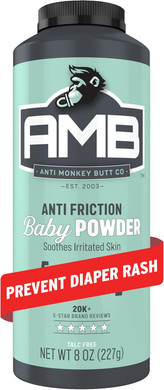 Anti Monkey Butt Baby Powder  Talc-Free Cornstarch Powder For Diaper Rash Prevention  Calamine & Hypoallergenic Formula For Anti-Chafing & Itch Relief, Hsa/Fsa Approved, (8 Oz)