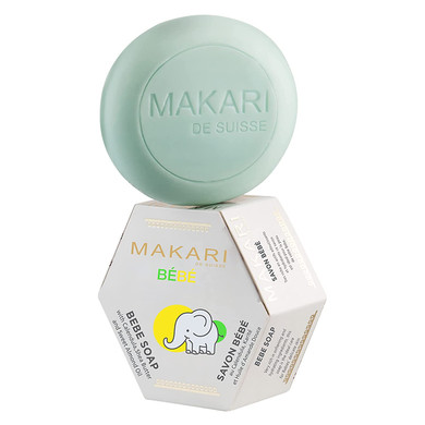Makari Baby Soap (5.4Oz) | Moisturizing Daily Bar Soap For Delicate Skin | Mild Cleansing ChildrenS Bath Bar With Shea Butter And Non-Irritating Botanical Ingredients | Nourishing And Soothing Soap
