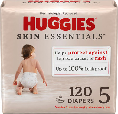 Huggies Size 3 Diapers, Skin Essentials Baby Diapers, Size 3 (16-28 Lbs), 66 Count