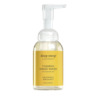 Deep Steep Foaming Hand Wash, Grapefruit Bergamot, 8 Oz  Gentle Cleanser With Aloe, Argan Oil, Shea Butter & Hyaluronic Acid  Vegan, Clean Beauty, Soft & Hydrated Hands