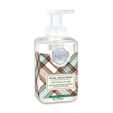 Michel Design Works Foaming Hand Soap, Vintage Plaid