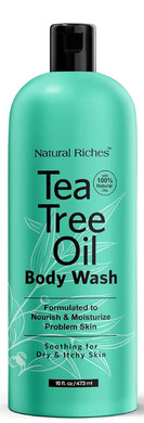 Natural Riches Tea Tree Body Wash For Men & Women,16 Fl Oz  Full Body Cleanser With Natural Oils, Deodorizing & Soothing Formula For All Skin Types
