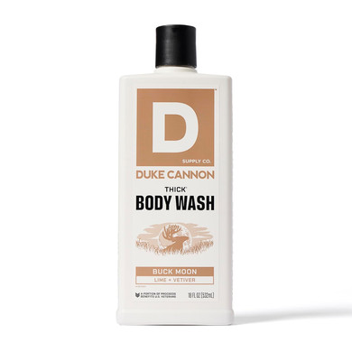 Duke Cannon Supply Co. Thick High Viscosity Body Wash - 3X Thicker, Plant-Based, Mineral-Enriched Body Wash For Men - Island Spice And Golden Rum - Mens Body Scrub - Bay Rum (18 Oz)
