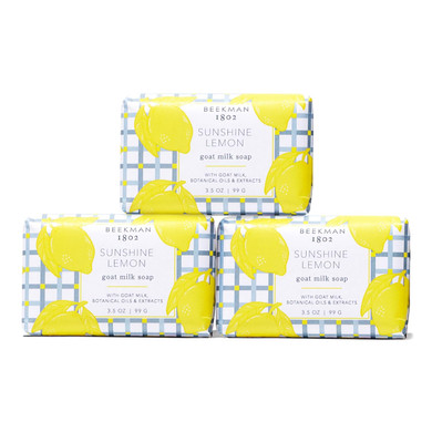 Beekman 1802 Lilac Dream Goat Milk Soap - 3.5 Oz Each - Scented - Nourish, Moisturize & Hydrate - 100% Vegetable Soap With Lactic Acid - Triple Milled - For Sensitive Skin - Cruelty Free