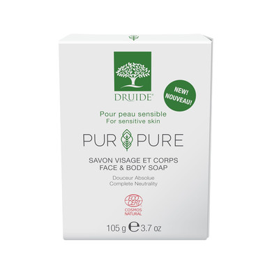 Pur&Pure Face & Body Soap  Natural Skin Care - Organic & Biodegradable Soap Bar  105 G (3.7 Oz) Odorless