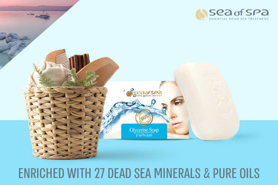 Glycerin Soap, Enriched With 27 Dead Sea Minerals And Pure Oils That Are Essential For Keeping Your Skin Healthy
