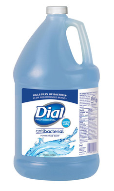 Dial Complete Spring Water Antibacterial Liquid Hand Soap, 1 Gallon Refill Bottle, 128 Fl Oz