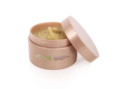 Voya Effervescence Nourishing Sugar Scrub, Organic, Lavender, Orange, Body Exfoliator, 250G
