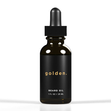 Golden Grooming Beard Oil For Men | Natural Growth Kit With Castor Oil, Jojoba Oil, And Olive Oil | Tames, Moisturizes & Styles | Cedar Frost Scent | 1Oz