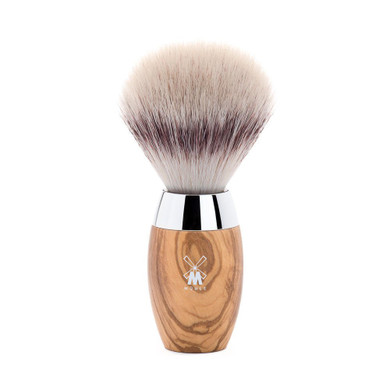 Mühle Kosmo Bog Oak Silvertip Fiber Shaving Brush - Synthetic Luxury Shave Brush For Men, Rich Lather