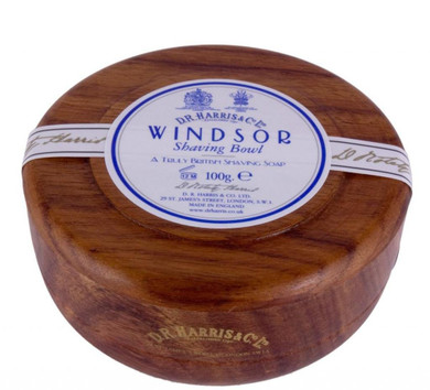 D.R.Harris & Co Windsor Mahogany Effect Shaving Bowl & Shaving Soap