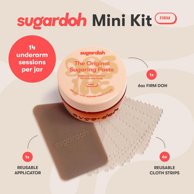 Sugar Waxing Kit For Women As Seen On Shark Tank (Mini Kit Firm) Face, Arms, & Legs, Sugar Wax Hair Removal- Sugaring Tiktok Viral Products- Bikini Wax Kit For Women - Sugaring Kit