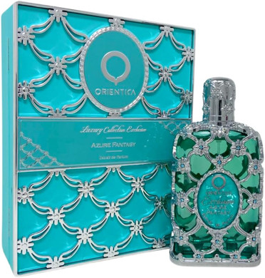 Orientica Azure Fantasy Extrait De Parfum With Notes Of Bergamot, Jasmine & Ambergris, Luxurious & Refreshing Woody Floral Fragrance For Men & Women, Long-Lasting & Captivating Unisex Perfume, 80Ml