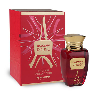 Al Haramain Rouge French Collection For Unisex - Arabian Perfume For Women & Men - Long Lasting Fragrance With Notes Of Lavender, Jasmine, Vanilla - Arabic Cologne - Eau De Parfum - 3.33 Oz Edp Spray