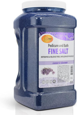 Spa Redi - Detox Foot Soak Pedicure And Bath Fine Salt, Pomegranate, 128 Oz - Made With Dead Sea Salts, Argan Oil, Coconut Oil, And Essential Oil - Hydrates, Softens And Moisturizes