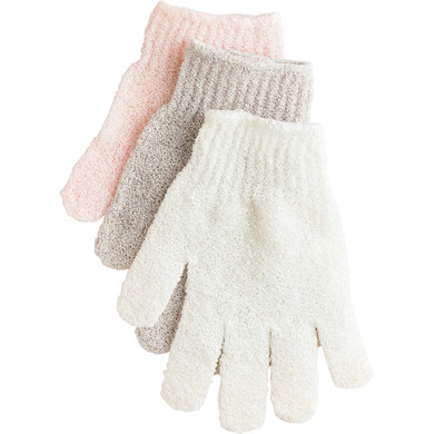 Exfoliating Gloves For Shower, Bath, And Cleansing  Assorted Colors, 1 Pair