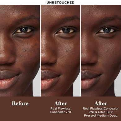 Laura Mercier Ultra-Blur Talc-Free Waterproof Translucent Pressed Setting Powder, 16Hr Weightless Wear And Shine Control, Hyaluronic Acid Infused For 24Hr Hydration, Natural Finish, Includes Puff