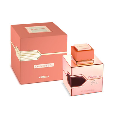 Al Haramain L'Aventure Rose - Arabian Perfume For Women - Long Lasting Floral Woody Musk Fragrance With Notes Of Rose, Jasmine, Amber And Musk - Arabic Eau De Parfum - 3.4 Oz Edp Spray