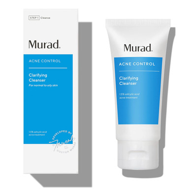 Murad Acne Control Clarifying Cleanser  Salicylic Acid & Green Tea Formula For Acne, Deep Pore Cleansing, Oil Control & Breakout Prevention For Clear, Balanced, Healthy-Looking Skin