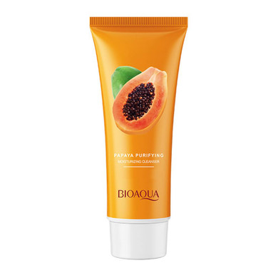 Bioaqua Papaya Essence Purifying Moisturizing Face Cleanser Sodium Hyaluronate Facial Cleaning Nicotinamide100G / 3.53Oz