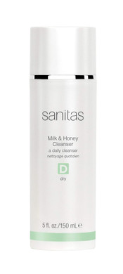 Sanitas Skincare Milk & Honey Cleanser, Rich, Restorative Cleanser, Cleanser For Dry Skin, 5 Ounces