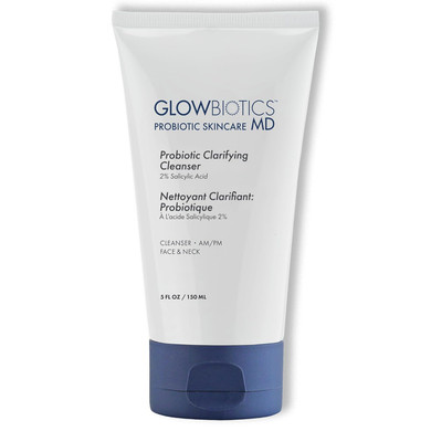 Glowbiotics Probiotic Clarifying Cleanser 5 Oz (Formerly Probiotic Acne Cleanser)  Gentle Foaming Face Wash With 2 % Salicylic Acid & Niacinamide, Clears Pores & Excess Oil