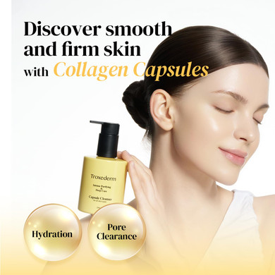 Collagen Capsule Cleanser Face Wash | Firming & Hydrating Cleansing Gel With Antioxidants & Collagen - Gentle Face Cleanser & Makeup Remover, 6.76 Fl Oz