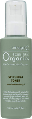 Emerginc Scientific Organics Spirulina Toner - Gentle + Effective Toner For Face With Plant Stem Cells + Witch Hazel (4 Oz, 120 Ml)