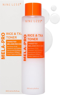 Mela-Pro Rice & Txa Toner - Niacinamide And Glutathione - Soothing & Moisturizing - Korean Skincare, 6.76 Fl.Oz