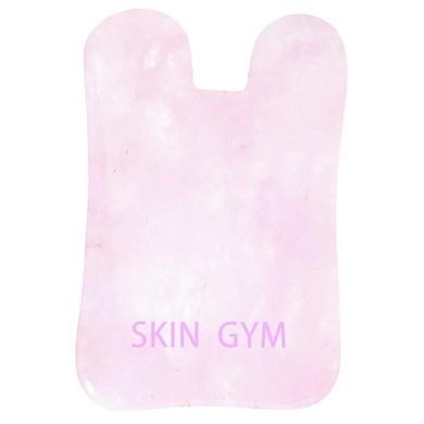 Skin Gym Rose Quartz Square Gua Sha Face Massager For Smooth Skin & Enhanced Glow, Revitalizing, Face Lifting Skin Care Tool