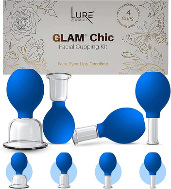 Lure Essentials Glass Facial Suction Cup Size 3 Medium Cup For Facelift Wrinkles Lymphatic Massage
