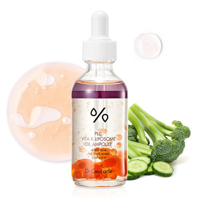 Dr.Ceuracle Plc Vita K Liposome Oil Ampoule - Post Laser Care With Vitamin K, Glowing Serum For Uneven & Dull Skin, Korean Skincare (50 Ml / 1.69 Fl. Oz.)