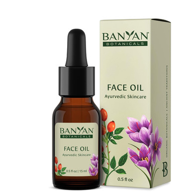Banyan Botanicals Face Oil  Luxurious Ayurvedic Face Oil  Clean Skincare With Rosehip Oil And Jojoba Oil For Skin That Glows  0.5 Oz  Non-Gmo, Cruelty Free, Paraben & Phthalate Free