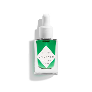 Herbivore Emerald Facial Oil | Hydrating, Glowing, Calming & Moisturizing Facial Oil With Ashwagandha & Squalane, Plant-Based, Vegan, Non-Comedogenic