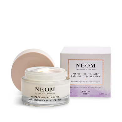 Neom- Perfect NightS Sleep Overnight Facial Cream - 50Ml | Face Moisturiser With Hyaluronic Acid, Aloe Vera & Ceramides To Plump & Reduce Lines | Suitable For All Skin Types