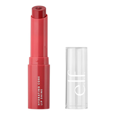 E.L.F. Hydrating Core Lip Shine, Conditioning & Nourishing Lip Balm, Sheer Color Tinted Lip Moisturizer, Giddy, 0.09 Oz