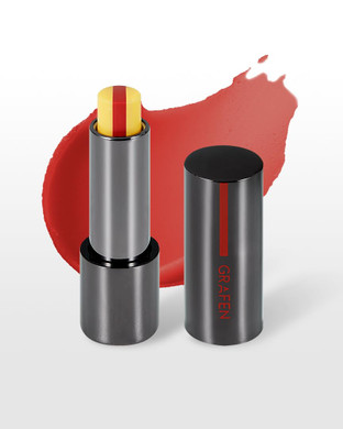 Grafen Triple Lip Tinted Lip Balm  Natural Color Lip Care With Moisture, Matt Finish, Nourishing Oils For Soft & Healthy Lips (Multiple Shades) (Bright Red)