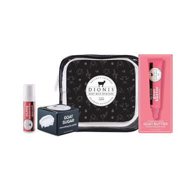 Dionis Goat Butter Lip Mask & Peppermint Twist Balm Set  Hydrating Overnight Treatment & Daily Moisturizer For Dry, Chapped Lips, Clean Ingredients, Cruelty Free, Paraben Free, Made In Usa