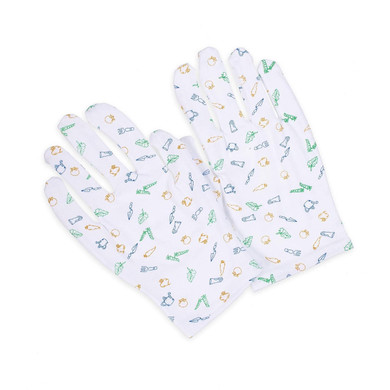 Earth Therapeutics Moisturizing Hand Gloves W/Garden Prints - (1 Pair)