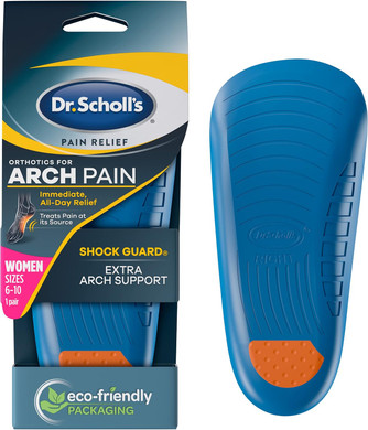 Dr. Scholl'S Arch Pain Relief Orthotics, Insoles For Women (6-10), 1 Pair Shoe Inserts