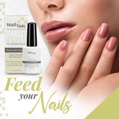 Nail Tek Nail Nutritionist, Keratin Enriched Nail Treatment Oil For Weak And Damaged Nails, 0.5 Oz, 1-Pack
