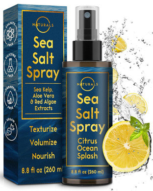 O Naturals Sea Salt Spray For Men - 8 Oz, Citrus Ocean Splash - Hair Texturizing & Wavy Hair Product