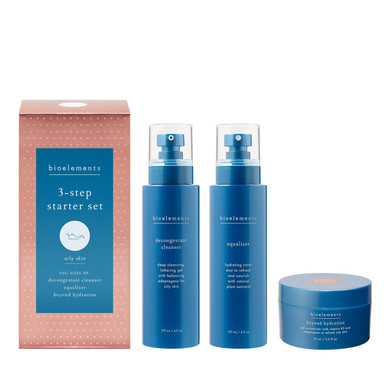 Bioelements 3-Step Starter Set: Oily Skin - Includes Decongestant Cleanser, Equalizer Toner & Beyond Hydration Moisturizer