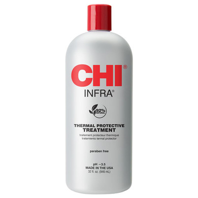 Chi Infra Thermal Protective Treatment, Hair Serum For Protecting Color & Adding Superior Shine & Softness, Hydrating Formula, Sulfate-Free, 32 Oz